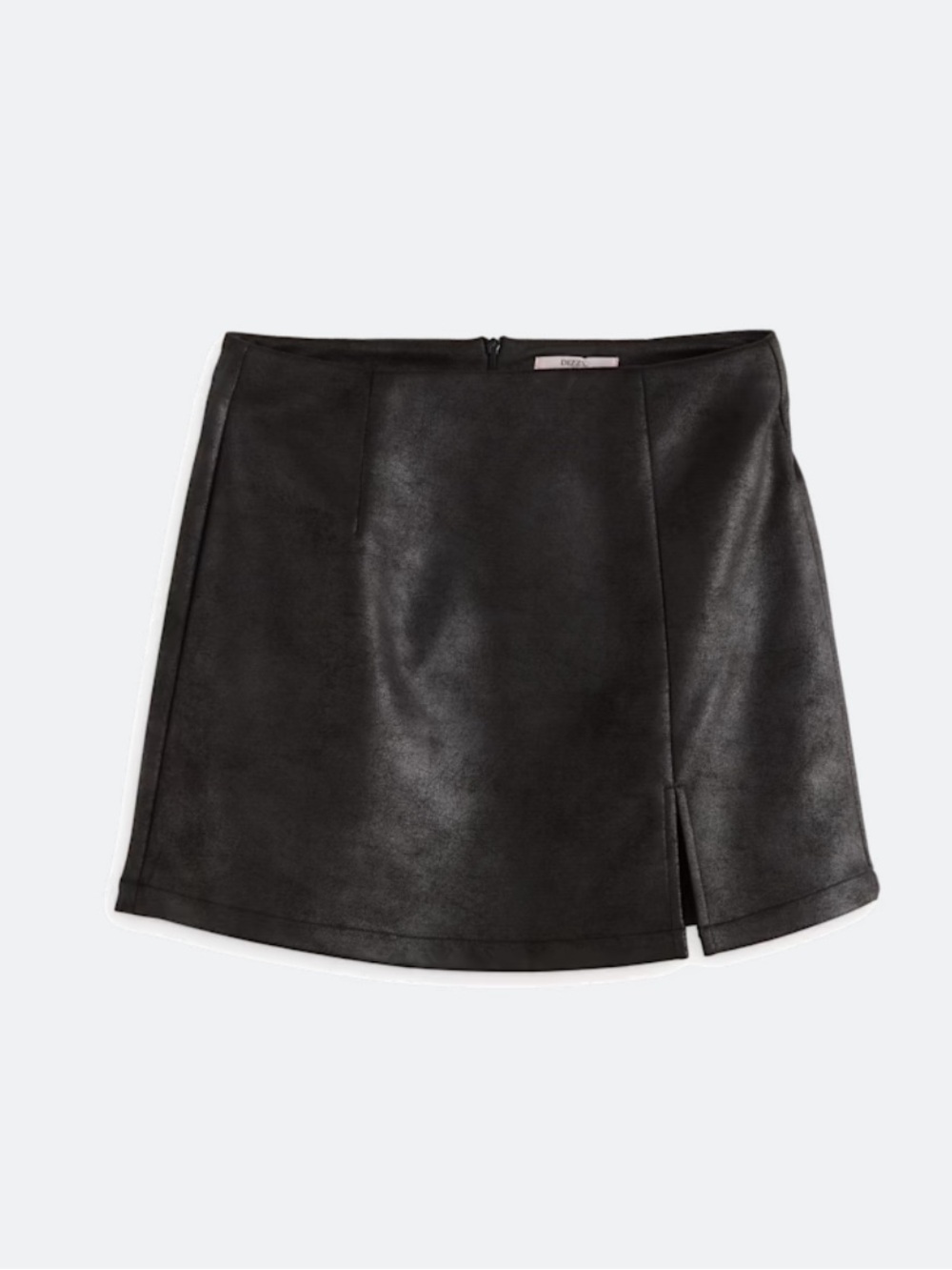 Dizzy Lizzy Black Faux Suede Mini Skort Size M